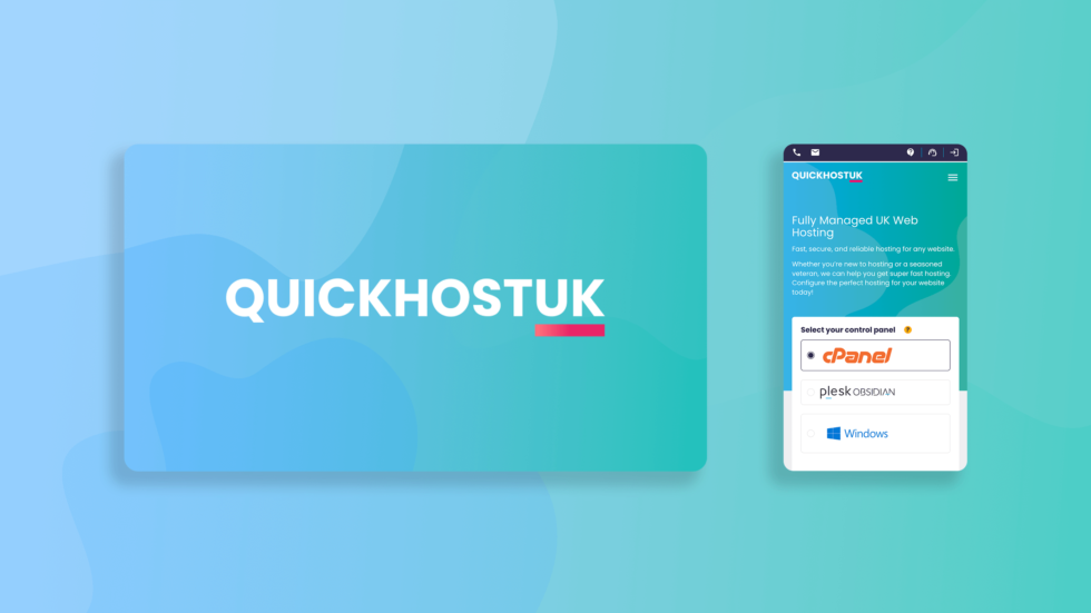 Quickhost Website Mockup