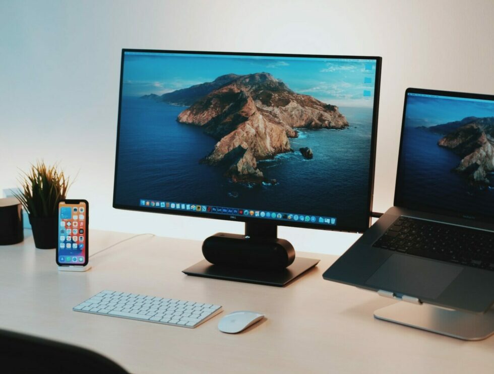 A Laptop, a phone and a desktop